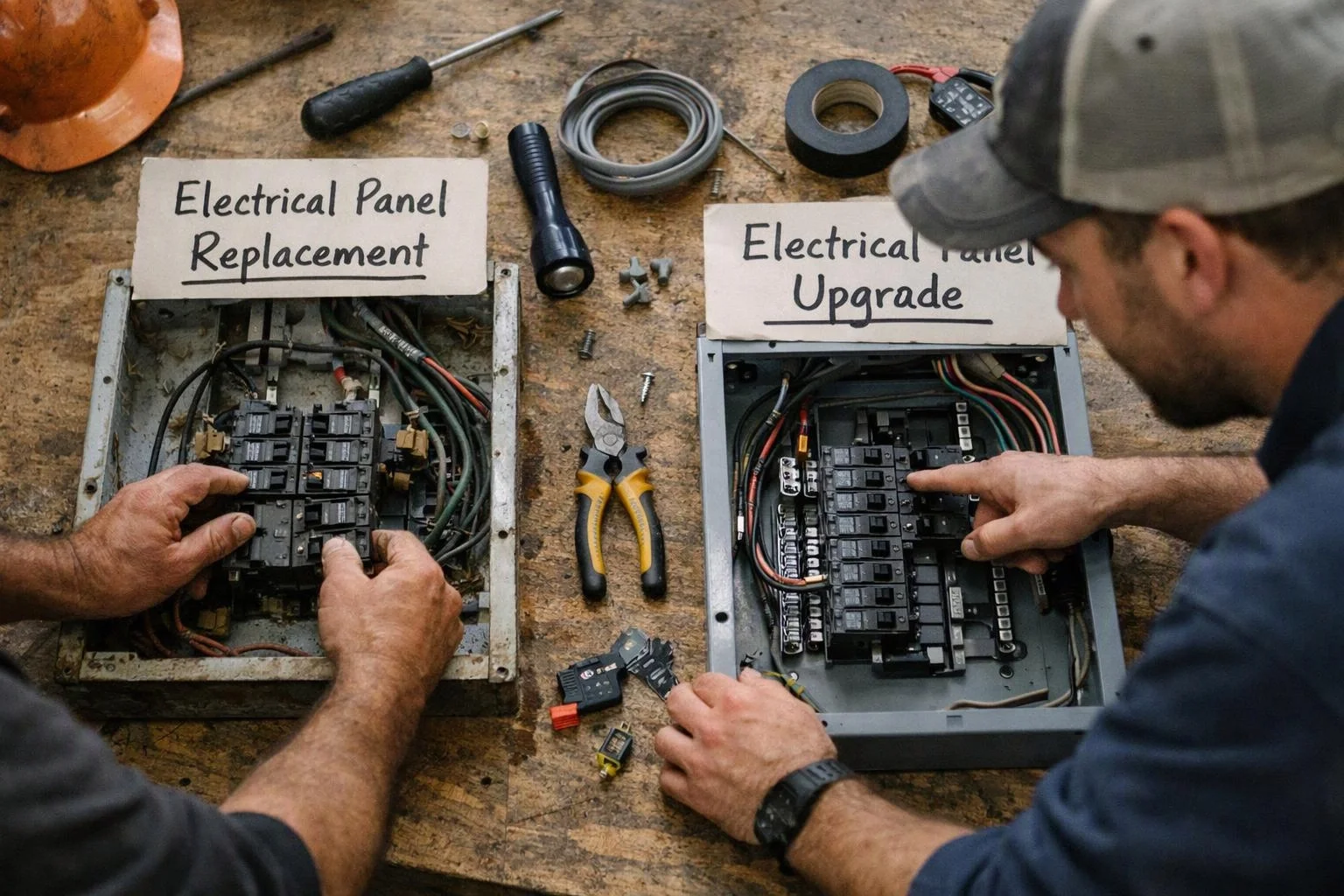 Electrical Panel Replacement vs. Electrical Panel Upgrade