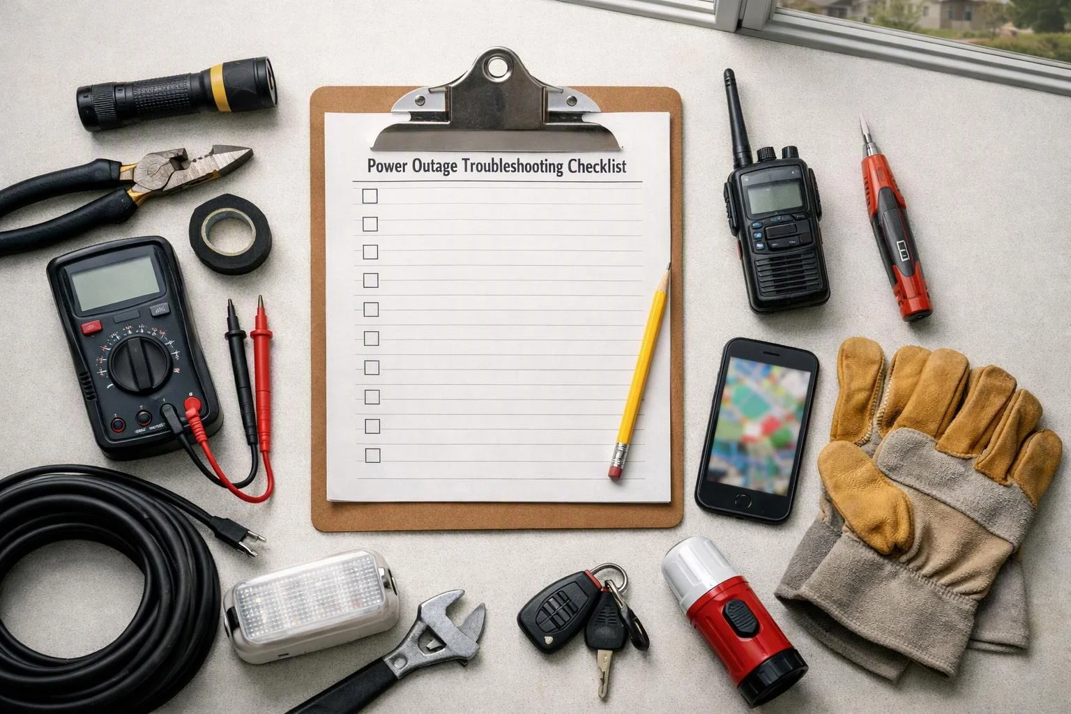 Power Outage Troubleshooting Checklist