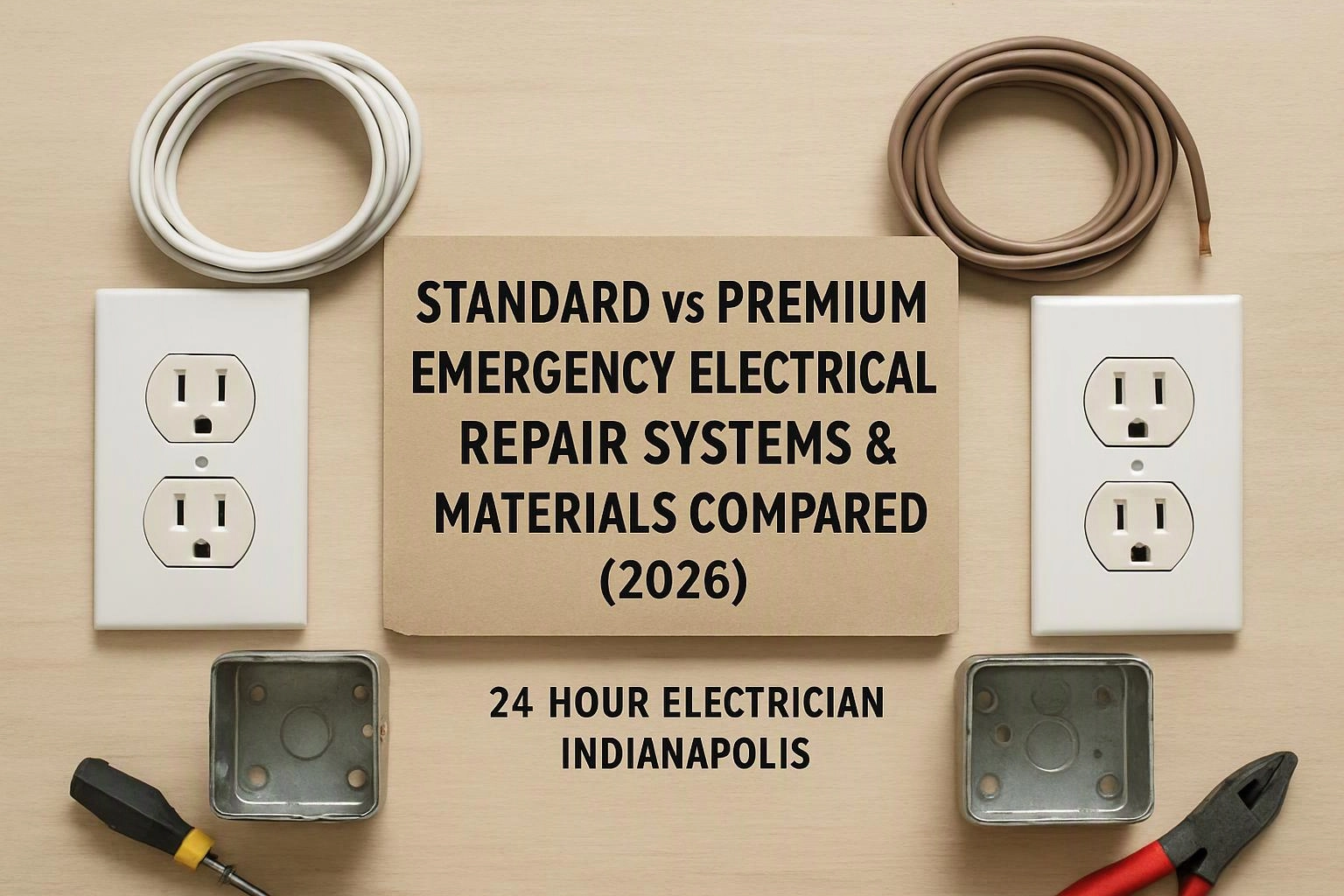 Standard vs Premium Emergency Electrical Repair Systems & Materials Compared (2026)